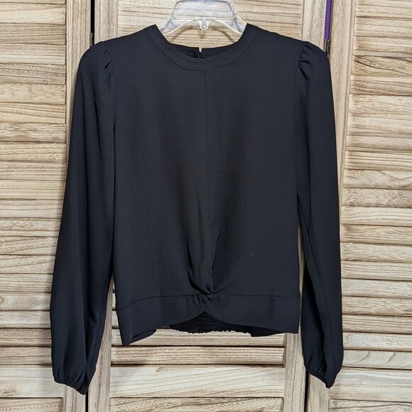 Nine West Elegant Black Long Sleeve Blouse Size XS - Picture 1 of 11